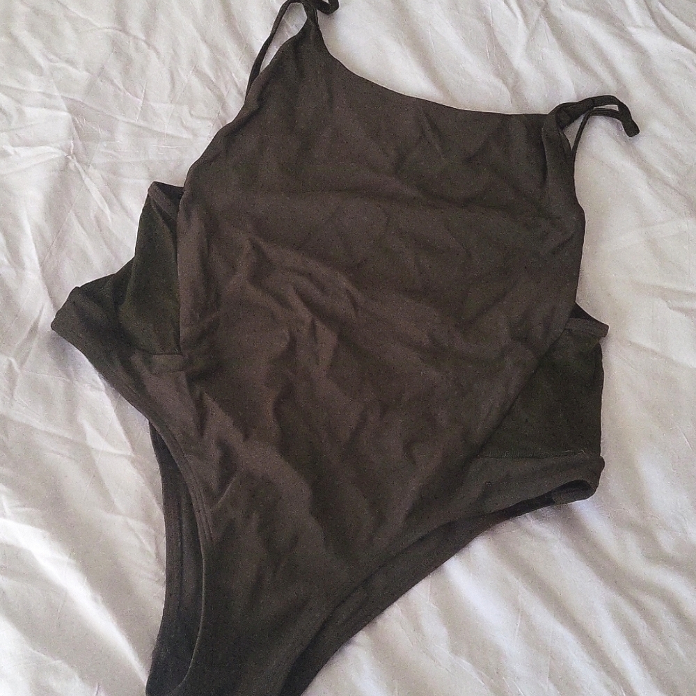 One Piece High Cut Bathing Suit